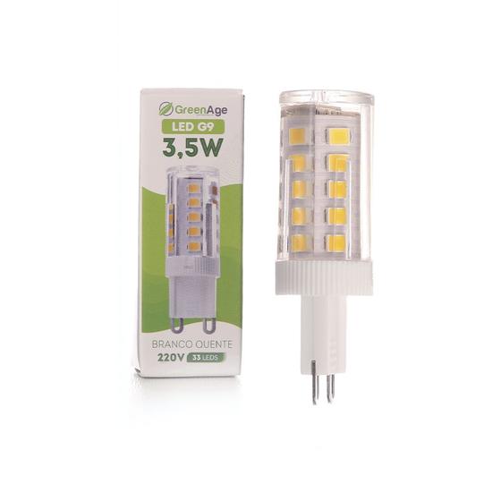 Lâmpada Led G9 Bipino 3.5w Branco Quente Lustres 220v Menor preço em Lâmpada Led G9 Bipino 3.5w Branco Quente Lustres 220v