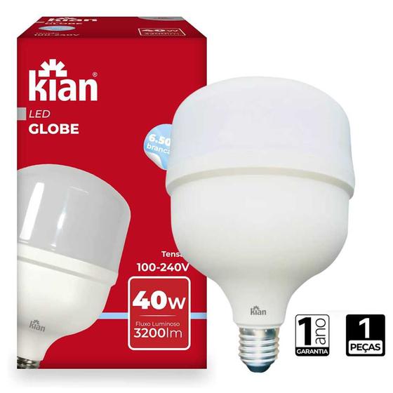 Imagem de Lâmpada LED Globe 40W Branca 6.500K Alta Potência E27 Bivolt