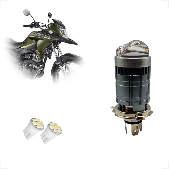 Lâmpada Led H4 Farol Alto e Baixo Stallion M01F Moto Honda XR 190 2016 2017 2018 2019 2020 2021 Imagem de Lâmpada Led H4 Farol Alto e Baixo Stallion M01F Moto Honda XR 190 2016 2017 2018 2019 2020 2021