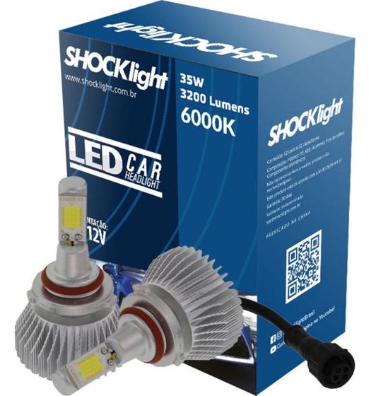 Imagem de Lampada Led Head Light Hb3 Shocklight 3200 Lumens Com Reator
