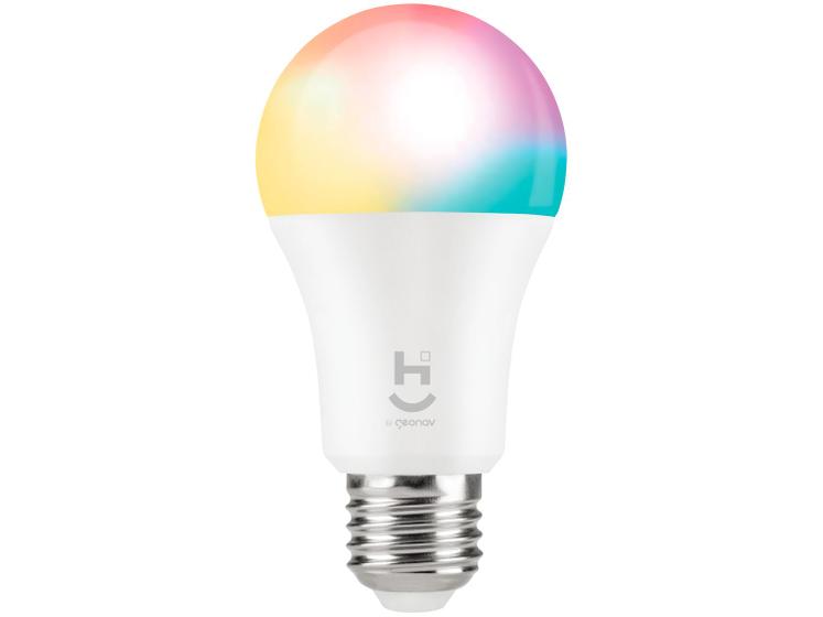 Lâmpada LED Inteligente 9W Wi-Fi Bluetooth RGB – 9W 2700K Hi Geonav HIE27QF
