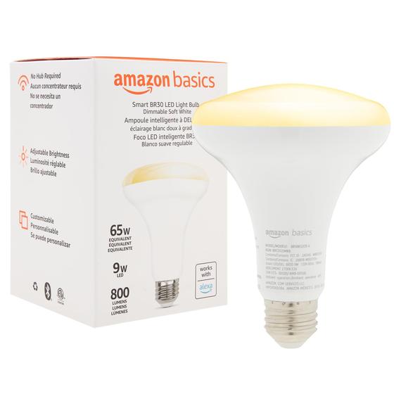 Imagem de Lâmpada LED Inteligente Amazon Basics BR30 9W - 800LM - 2700K