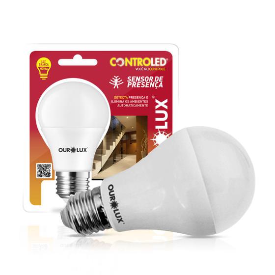 Lâmpada Led Inteligente Sensor Presença 9W Bivolt E27 2700K Menor preço em Lâmpada Led Inteligente Sensor Presença 9W Bivolt E27 2700K