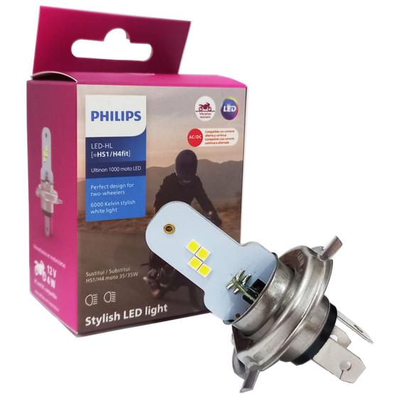 Imagem de Lampada Led Moto H4 Fit 12V 6000K Ultinon Philips