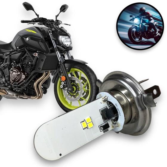 Imagem de Lâmpada Led Moto Yamaha Mt 07 H4 6500k Super Branca