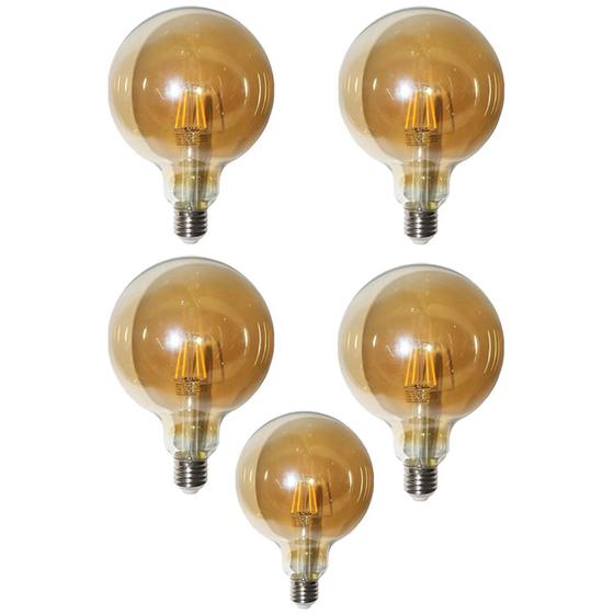 Imagem de Lampada Led Multifilamento 30W Kit 5 Unidades 380lm Vintage Decoraçao Retro Iluminaçao Casa Vintage