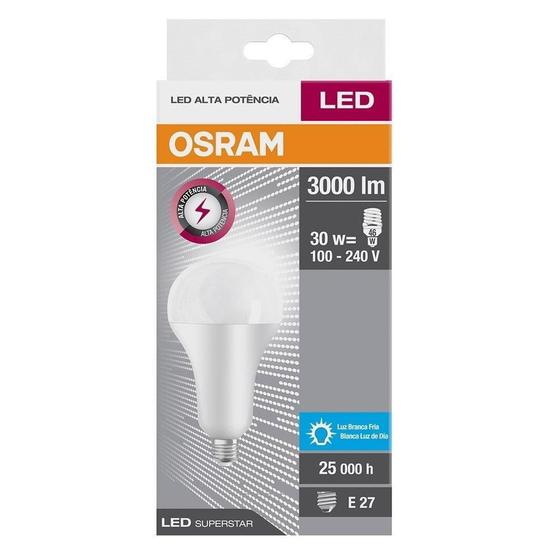 Imagem de Lâmpada LED Osram 30W 3000 Lumens 6500K Base E27 Cor:Branca Bivolt