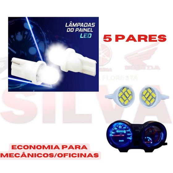 Imagem de Lâmpada led painel CG Titan Fan 125 150 160 (5 pares branca)