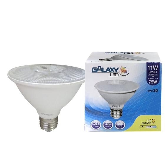 Imagem de Lâmpada led par30  9w 3000k(branco quente)e27 bivolt