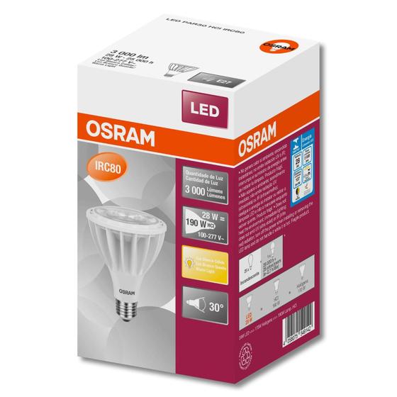 Imagem de Lampada led par30 hci irc80 28w 30d 3000k - osram