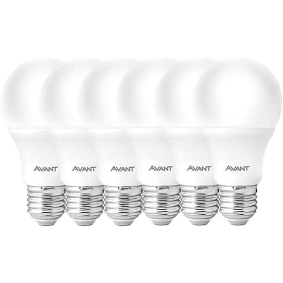 Imagem de Lampada  Led Pera 6500K 9W Bivolt Pack 6x1 Avant