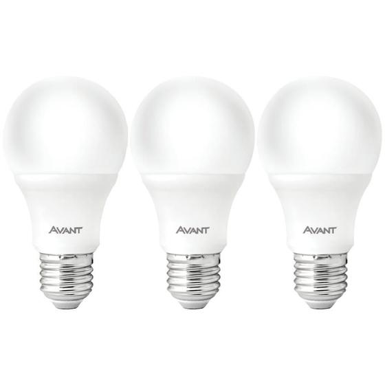Imagem de Lâmpada LED Pera 7W Bivolt 6500K com 3 Unidades AVANT
