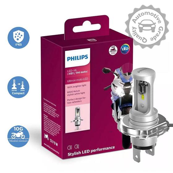 Imagem de Lâmpada LED Philips H4 6000k TRIUMPH SPEED TRIPLE 1050I