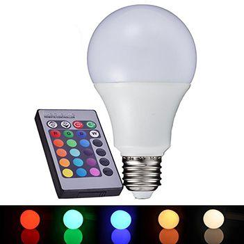 Imagem de Lampada LED RGB Colorida 16 Cores Com Controle Remoto 5W (81868)