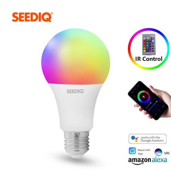Imagem de Lâmpada LED RGB Inteligente com Controle Remoto