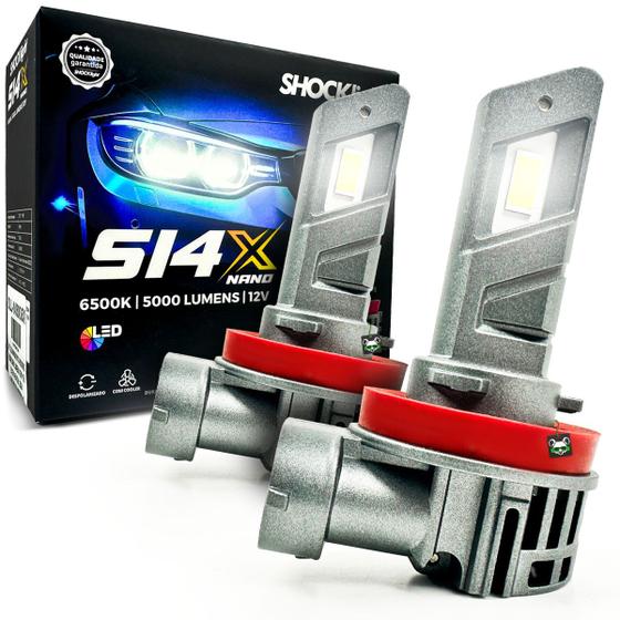 Imagem de Lâmpada Led Shocklight S14X Nano 5000 Lúmens 6500K H11