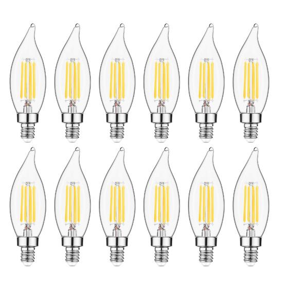 Imagem de Lâmpada LED Sigalux E12 - 4,5W, 500LM, 2700K - Pacote com 12 Unidades