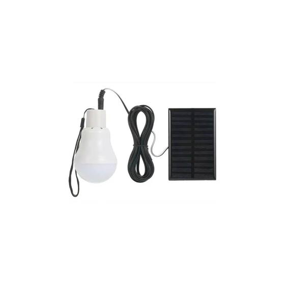 Imagem de Lâmpada LED Solar para Camping com Bateria 800mAh e Entrada USB 5V