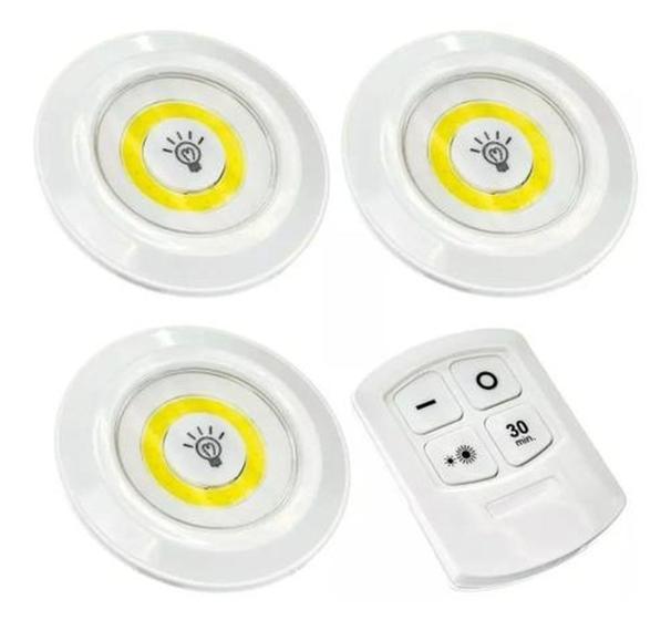 Lampada Led Spot Luminaria S/ Fio Com Controle Remoto 3 EM 1 Menor preço em Lampada Led Spot Luminaria S/ Fio Com Controle Remoto 3 EM 1