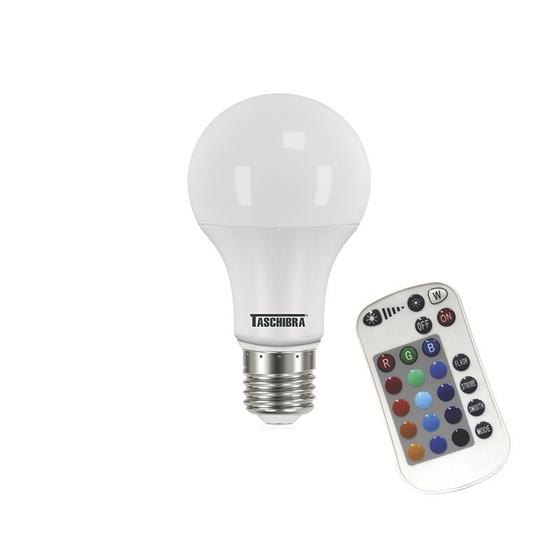 Imagem de Lâmpada Led Taschibra TKL RGB Colorida 9W Bivolt E27 com Controle