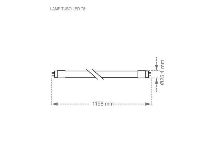 Menor preço em Lâmpada led Taschibra tubular T8 20,5w 6500k bivolt branca