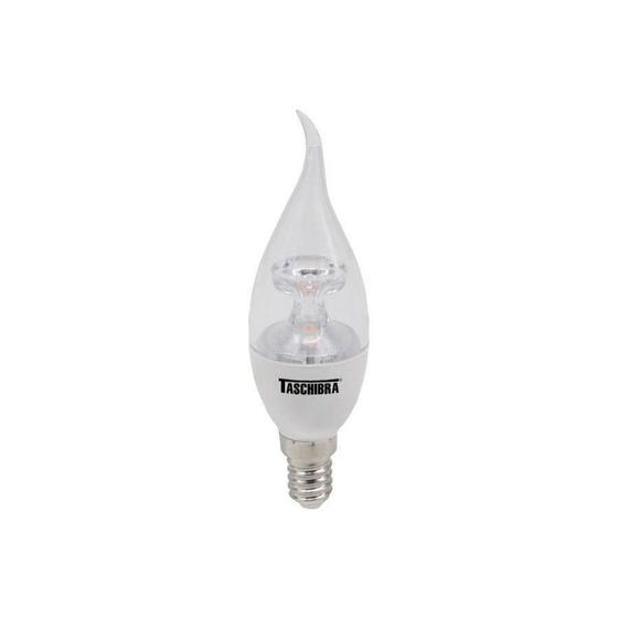 Imagem de Lâmpada LED Taschibra Vela TVL 25 Bico Torcido Transparente 3W E14