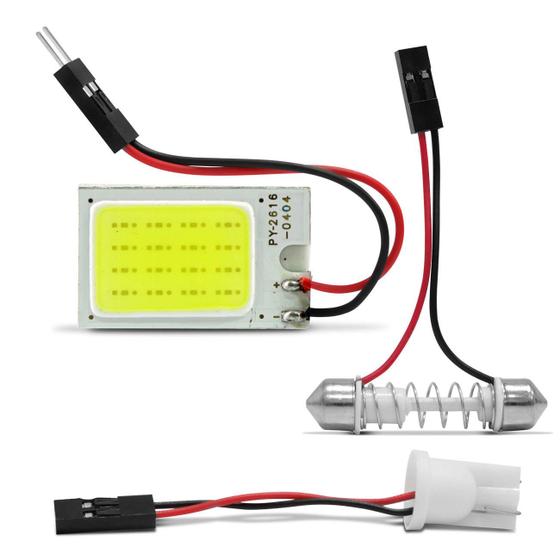 Lâmpada LED Torpedo Pingo T10 16 Leds COB 12V 3W Branca Aplicação Luz de Teto Menor preço em Lâmpada LED Torpedo Pingo T10 16 Leds COB 12V 3W Branca Aplicação Luz de Teto