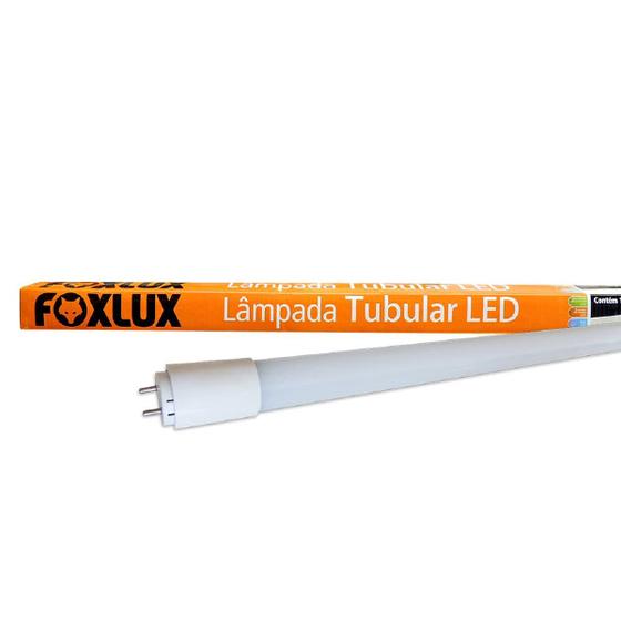 Imagem de Lâmpada LED Tubular 18W em Vidro Luz Branca Tubo T-8 Bivolt Foxlux