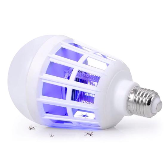 Imagem de Lâmpada Led Uv Mata Mosquitos Pernilongos Armadilha 15w