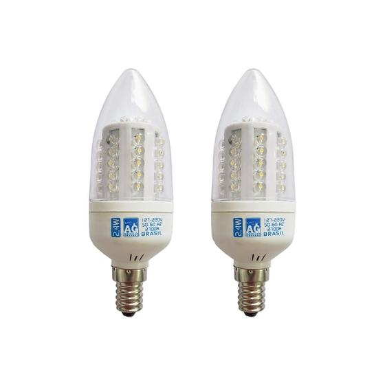 Imagem de LAMPADA LED VELA 2,4W E14 2700K (par)