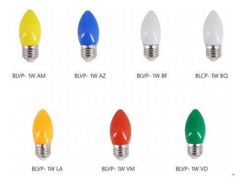 Imagem de Lampada Led Vela Chama 1w Decorativo Lustre 127v E27 110v