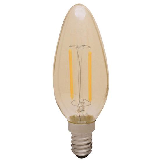 Lâmpada LED Vela Filamento 2W E14 Luz Amarela Empalux Menor preço em Lâmpada LED Vela Filamento 2W E14 Luz Amarela Empalux