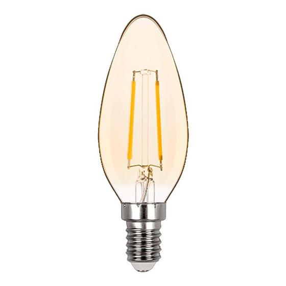 Imagem de Lâmpada LED Vela Lisa Vintage 2w Branco Quente E14 127v Stella