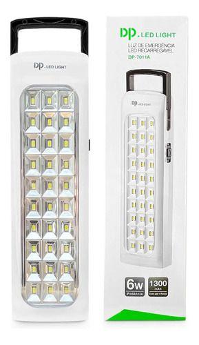 Imagem de Lâmpada Luminária Emergência Recarregável 30 Leds 6w Dp7011a