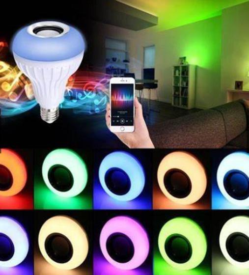 Imagem de Lâmpada Luz Led Bluetooth Música + Controle/ Balada em Casa