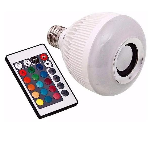 Imagem de Lampada Luz Led Rgb Bluetooth Música Caixa Som Festa Musica