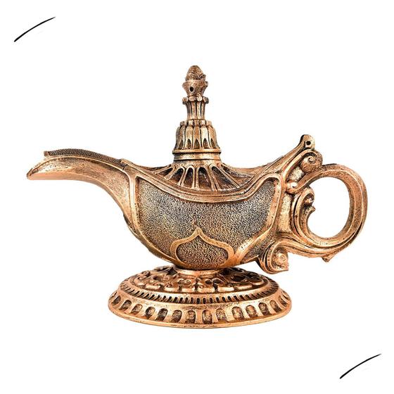 Lampada Genie rustica con coperchio a catena in vendita su
