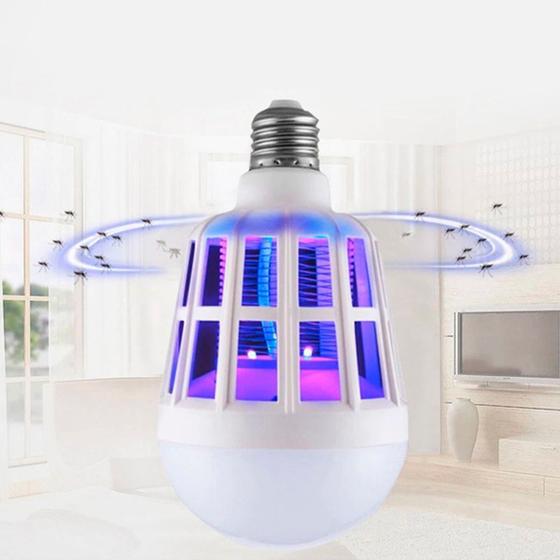 Imagem de Lâmpada Mata Mosquito Pernilongo Uv Led Potente 15w