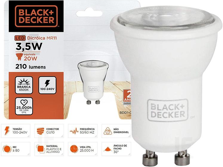Imagem de Lâmpada Mini Dicroica Led 3,5w 210 Lumens Bivolt - 6500k