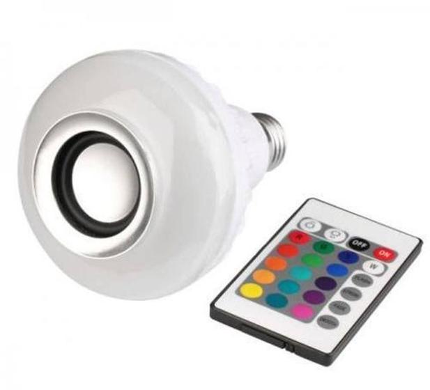 Imagem de Lâmpada Multicolorido Led Com Caixa De Som Bluetooth 3w