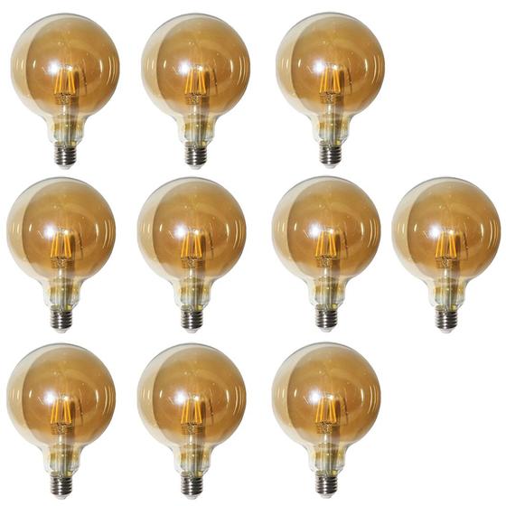 Imagem de Lampada Multifilamento 30W Led Vintage Kit 10 Unidades Casa Decoraçao Iluminaçao Retro Luz Pendente Lustre