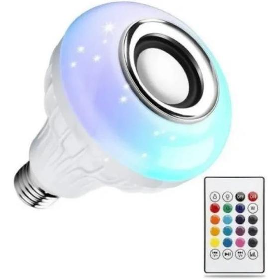 Imagem de Lâmpada Musical Bluetooth Led com Controle Remoto  -  Bulb Party ball