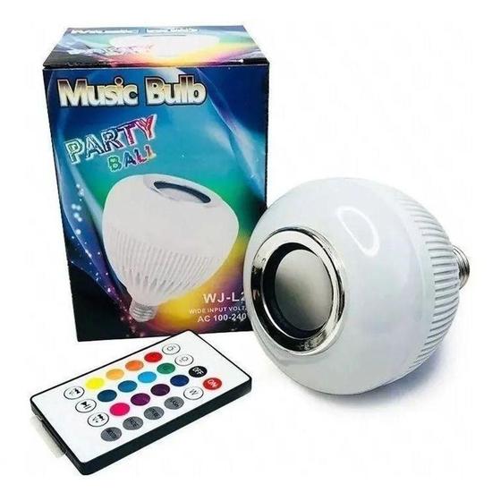 Imagem de Lampada Musical De Led Bulbo Bluetooth Com Controle Remoto