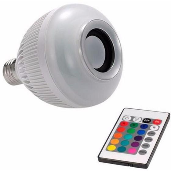 Imagem de Lâmpada Musical Rgb Led Bluetooth Caixa Som E27