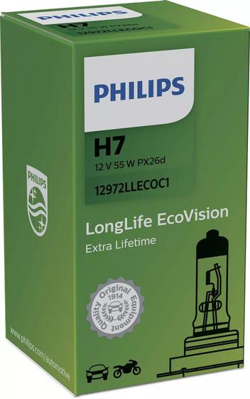Imagem de Lampada Original Philips H7 Long Life Ecovision 12/55w 3100K