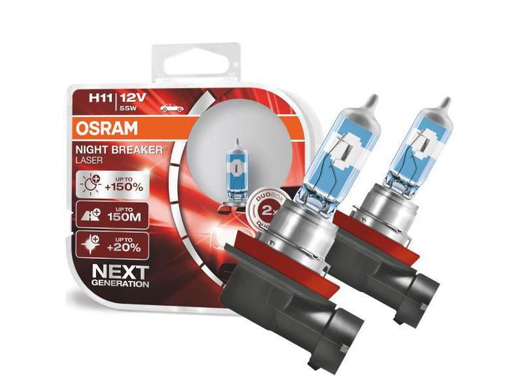 Imagem de Lampada Osram H11 12V 55W Night Breaker 150%+ Luz Par