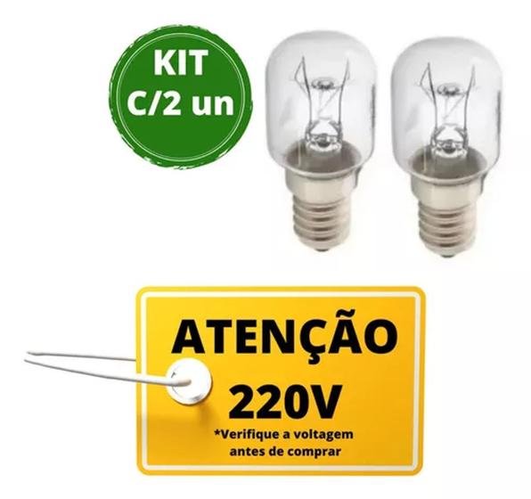 Imagem de Lâmpada Para Fogão Electrolux 52lpv 240v 25w Kit C/2 Und