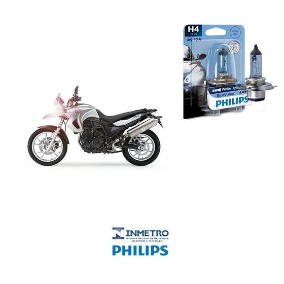 Imagem de Lâmpada Philips BlueVision H4 p/ BMW 650 GS 2013