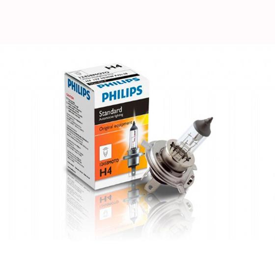 Lâmpada Philips Farol Moto H4 60/55W Menor preço em Lâmpada Philips Farol Moto H4 60/55W
