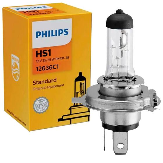 Imagem de Lâmpada Philips Standard Moto 35/35W 12V HS1 12636C1 Farol